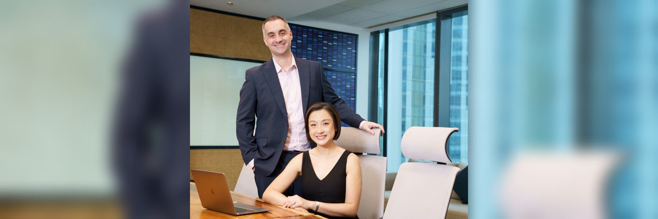 Lhoopa founders Marc-Olivier Caillot and Sabrina Tan